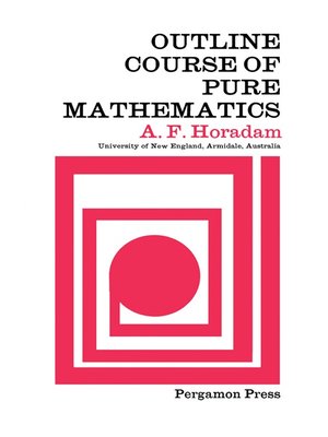 cover image of Outline Course of Pure Mathematics